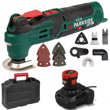 Urządzenie wielofunkcyjne PARKSIDE akumulator 2Ah 12V narzędzie PAMFW 12V