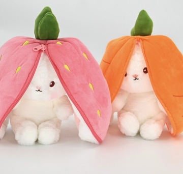 ПЛЮШЕВАЯ ИГРУШКА-ТАЛИСМАН КЛУБНИЧНЫЙ КРОЛИК