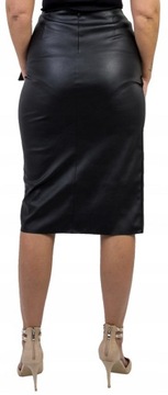 SPÓDNICA CASUAL TOP MODEL EKO SKÓRA Z KOKARDĄ Rozm.44