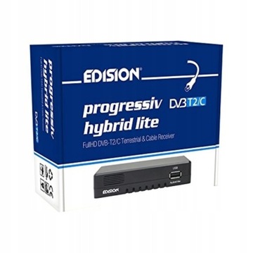 Cyfrowy Tuner DVB-T2 / C Edision Progressiv Hybrid Lite Full HD