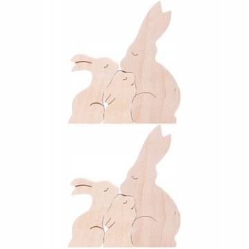 2 zestawy Bunny Home Garden Bunny Crafts for Home pop154