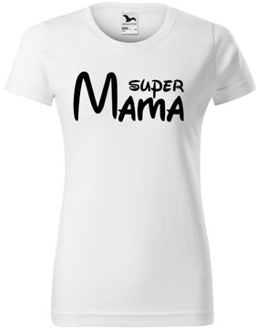 Koszulka Prezent na Urodziny Święta Super Mama L