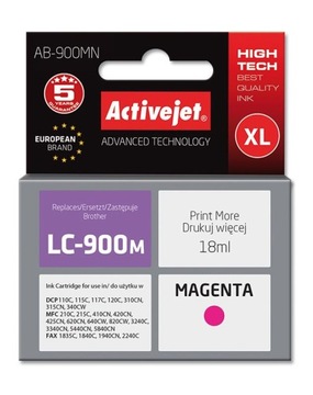 Tusz ActiveJet do Brother czerwony (magenta)