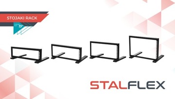 Подставка RACK 19 дюймов 2U, черная подставка Stalflex Rack