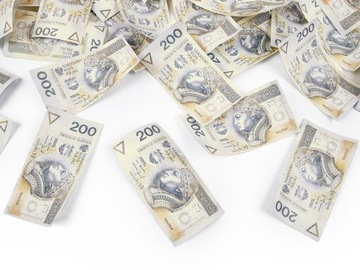 ТРУБКА КОНФЕТТИ С БАНКНОТАМИ 200 ЗЛЫХ ДЕНЕЖНЫЙ РЕГИСТР 60СМ СВАДЬБА