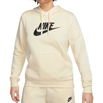 NIKE DAMSKA BLUZA Club Fleece Logo Hoodie DQ5775-113 R S