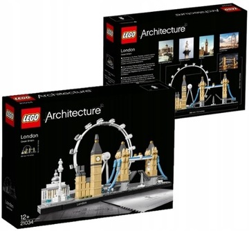 LEGO BLOCKS ARCHITECTURE 21034 Город ЛОНДОН + СУМКА LEGO