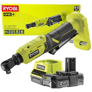 RYOBI КЛЮЧ С ТРЕЩОТКОЙ 1/4 18V R18RW2 2A