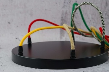 черная розетка диам. Потолочный светильник LOFT 30 см в виде паука