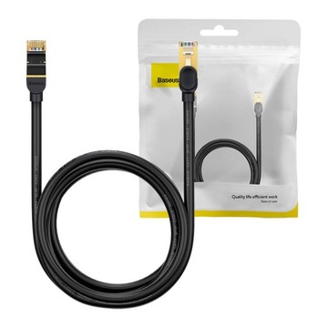 BASEUS KABEL INTERNETOWY PRZEWÓD SIECIOWY LAN ETHERNET RJ45 CAT.7 10GBPS 2M