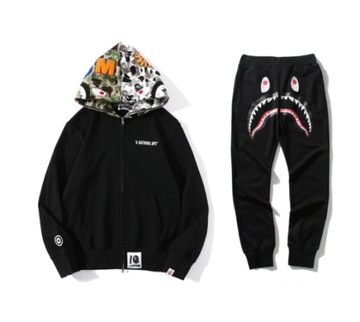 DRES BAPE TYPU SHARK BLUZA SPODNIE ROZMIARY