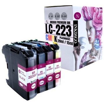Tusze INKDIGO BROTHER LC223 DCP-J4120DW DCP-J562DW