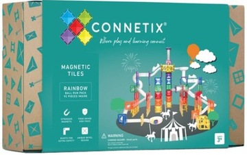 CONNETIX KLOCKI MAGNETYCZNE KULODROM TOR 92 SZT