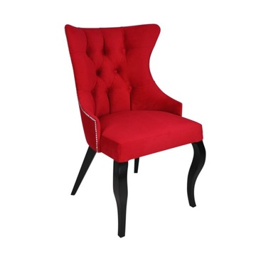 KRZESŁO PIKOWANE Z KOŁATKA CHESTERFIELD GLAMOUR