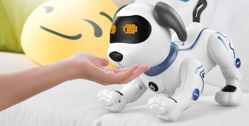 ИНТЕРАКТИВНАЯ РОБО-СОБАКА, УПРАВЛЯЕМАЯ ДИСТАНЦИОННО ГОЛОСОМ, СОБАКА ДЕЛАЕТ ТРУТЫ, ТАНЦУЕТ