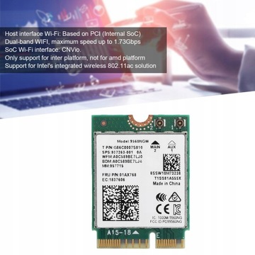 Сетевая карта Bluetooth5.0 802.11ac M.2 Wi-Fi