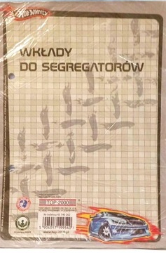Hot Wheels wkład do segregatora A5 kratka - 50 kartek