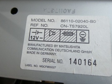 DISPLEJ PANEL AUTORÁDIO NAVI NAVIGACE TOYOTA COROLLA E11 86110-02040-B0