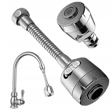 PRZEDŁUŻKA DO KRANU BATERII PERLATOR WYLEWKA CHROM REGULACJA PRZEPŁYWU WODY