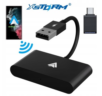BEZPRZEWODOWY ANDROID AUTO ADAPTER XSTORM WIFI BT,prezent dla taty