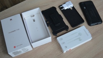 Telefon Huawei P30 BLACK 128GB android--Google NFC pełen zestaw ZADBANY!!!!