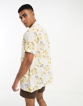 Koszula męska z krótkim rękawem hawajska wakacyjna L premium Selected Homme