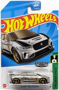 HOT WHEELS JAGUAR I-PACE eTROPHY ZAMAC HW GREEN SPEED 9/10 1:64 NOWY !!!