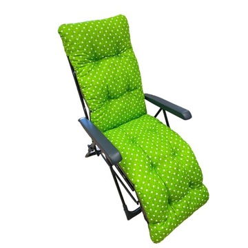 Poduszka na fotel ogrodowy Malaga - Zielone kropki i napisy
