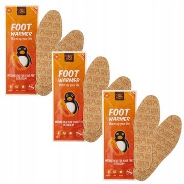 3x ONLY HOT FOOT WARMER OGRZEWACZ DO BUTÓW STÓP 8h