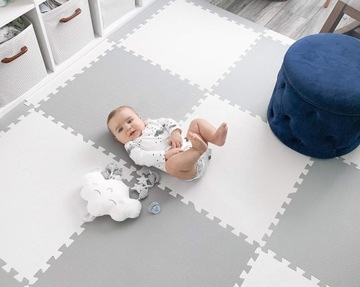 БОЛЬШОЙ ПЕННЫЙ ПАЗЛ БОЛЬШОЙ КОВРИК ДЛЯ ДЕТЕЙ 4 ШТ. EL THICK 120x120cm