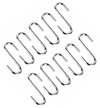 HAKI NA RELING KUCHENNY STALOWE SREBRNE HACZYKI