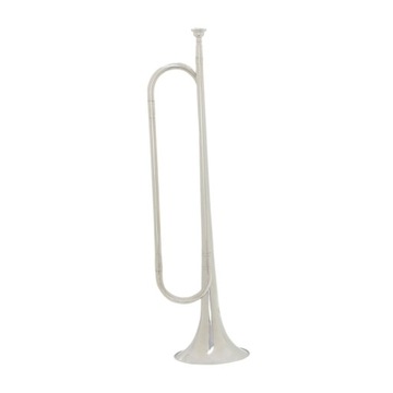 Музыкальный инструмент B Flat Bugle в классическом стиле с мундштуком Scout Silver.