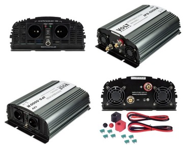 PRZETWORNICA SAMOCHODOWA 12V 230V 2500W/5000W SINUS MODYF. GRZAŁKA KOMPUTER