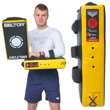 BELTOR TARCZA KOMPLET 2szt TRENIGOWA PAO DO KOPNIĘĆ WASHI KARATE BOKS MMA