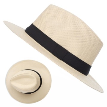 KAPELUSZ MĘSKI PLAŻOWY Z PASKIEM PANAMA NA LATO