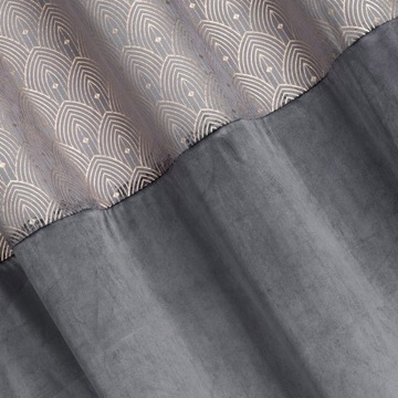Штора 140х250см с люверсами, серая Еврошторы
