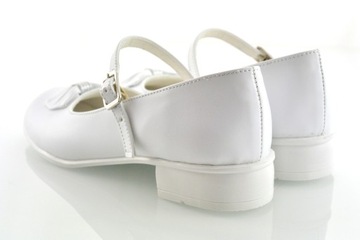 POLSKIE BIAŁE BALERINKI BUCIKI KOMUNIJNE r32