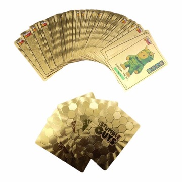 ЗОЛОТЫЕ КАРТЫ 55 ШТ. КОЛЛЕКЦИОННЫЕ КАРТЫ STUMBLE GUYS ЗОЛОТАЯ КОЛОДА