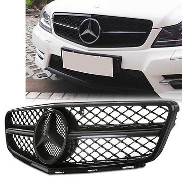 GRILL AMG STYL MERCEDES C KLASA W204 07-14 CZARNY POŁYSK