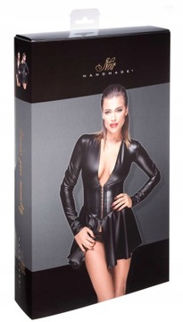 SUKIENKA Z GORSETEM POWER WETLOOK NOIR HANDMADE TESSA ROZMIAR 3XL