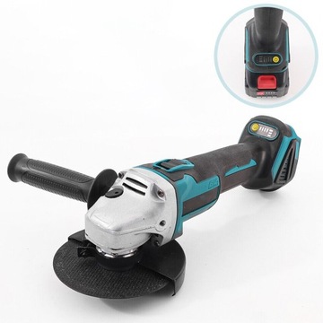 АККУМУЛЯТОРНАЯ УГЛОВАЯ ШЛИФОВАЛЬНАЯ МАШИНА 21 В + 2 АККУМУЛЯТОРА + 2 ДИСКОВ