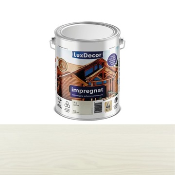 IMPREGNAT DO DREWNA Luxdecor WOSKI 1L BIAŁY