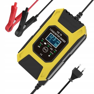 MOCNY PROSTOWNIK AUTOMATYCZNY LCD 12V 7A