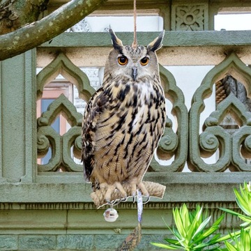 Подвесные колокольчики в виде совы, поделки для отпугивания птиц