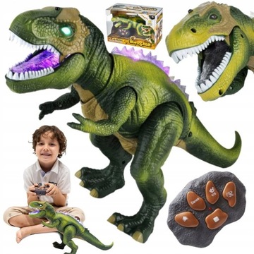 MEGA DINOZAUR T-REX ZDALNIE STEROWANY CHODZI RYCZY PREZENT