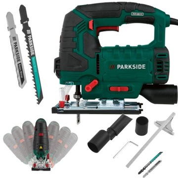 Parkside PSTD 800 C3 Wyrzynarka 800 W Laser Brzeszczoty ZESTAW