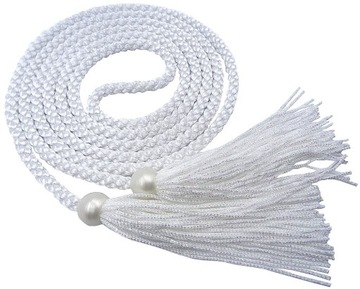 SZNUR DO ALBY BIAŁY Z CHWOŚCIKAMI cingulum 2704