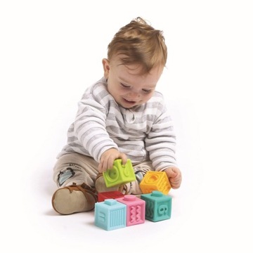 Miękkie KLOCKI sensoryczne z ŁĄCZENIAMI Ludi