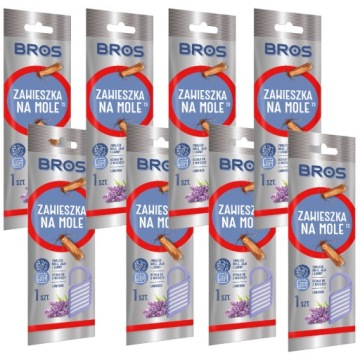 8x BROS ZAWIESZKA NA MOLE LAWENDA DO 3 MIESIĘCY