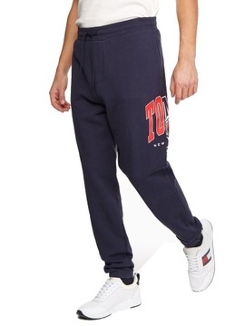 TOMMY HILFIGER MĘSKIE SPODNIE DRESOWE NAVY r. L